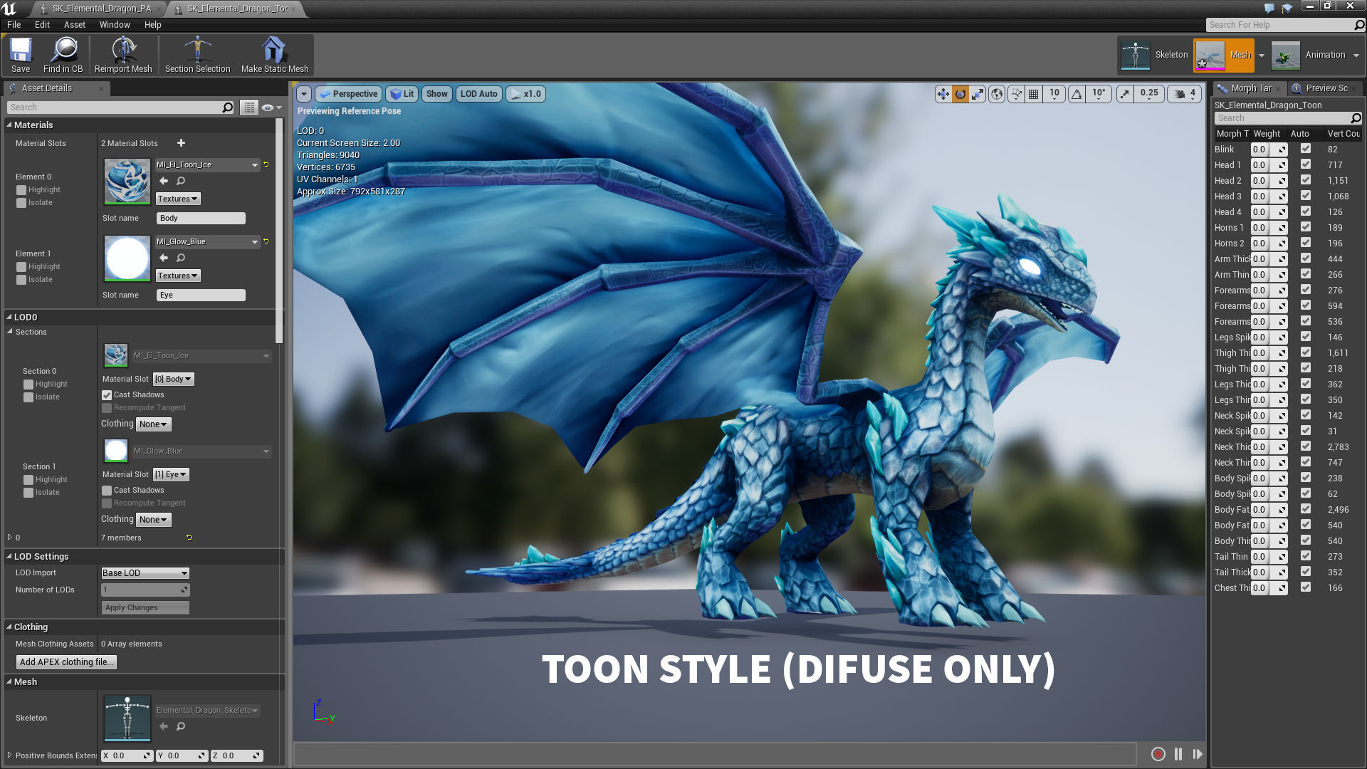 Elemental Dragon Low-poly 3D model_22