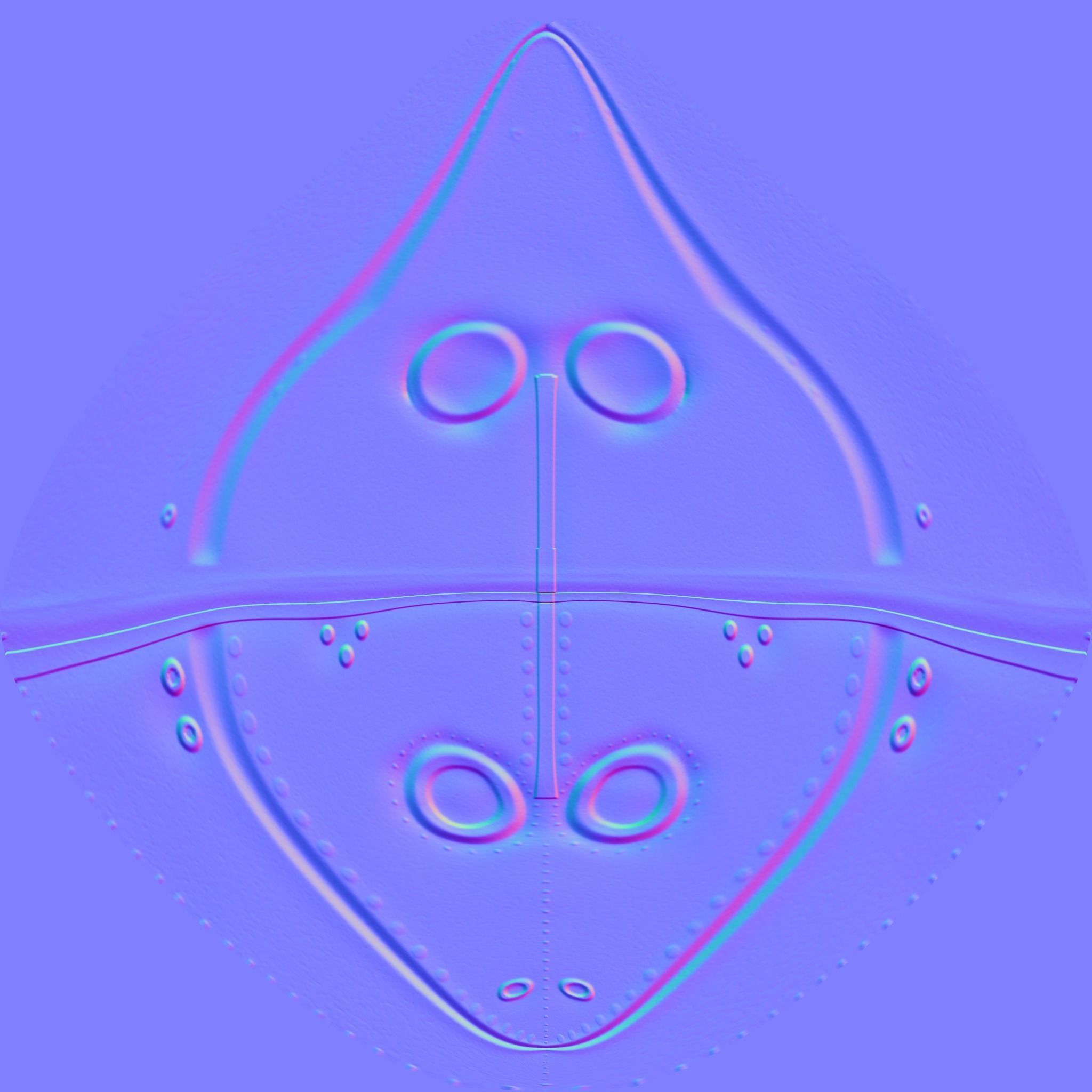 Plague Doctor - Hat and Mask Low-poly 3D model_7