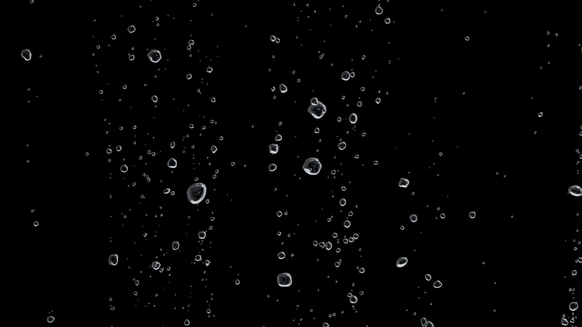 Bubble C water droplet falling 3D model_2