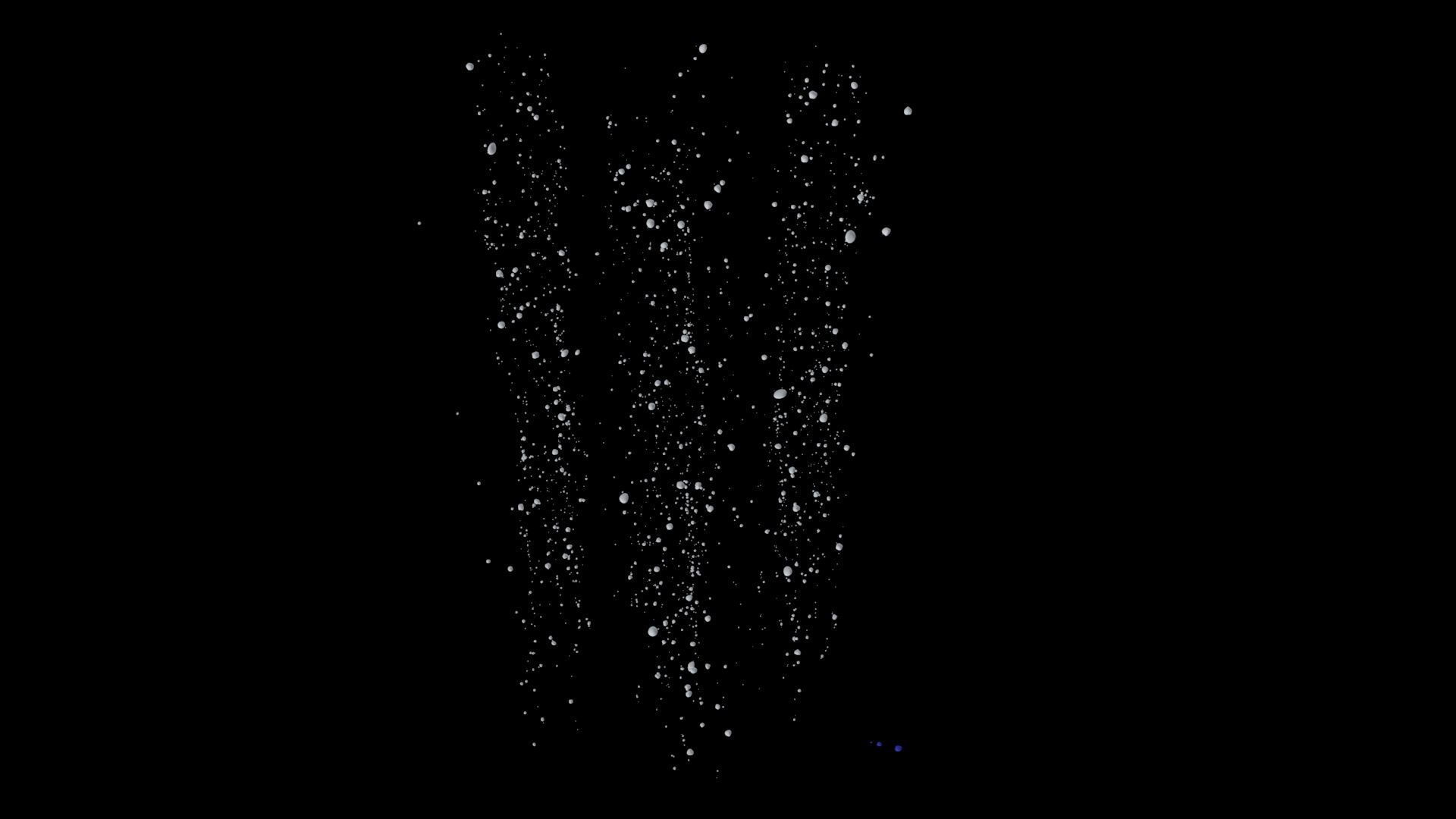 Bubble C water droplet falling 3D model_8