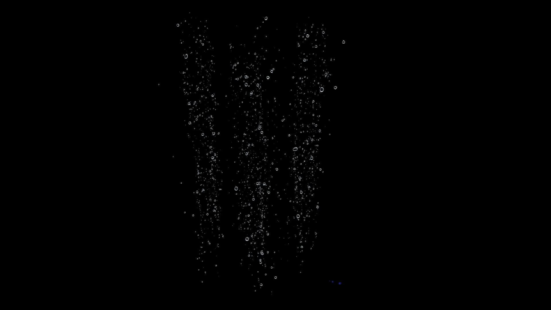 Bubble C water droplet falling 3D model_3