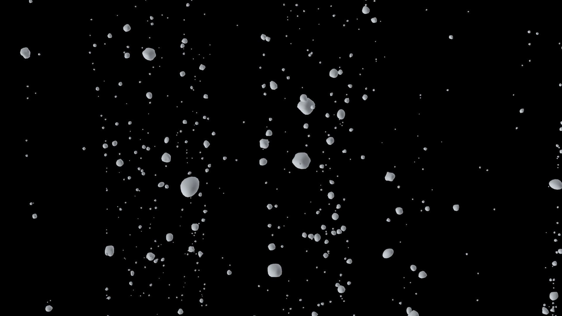 Bubble C water droplet falling 3D model_7