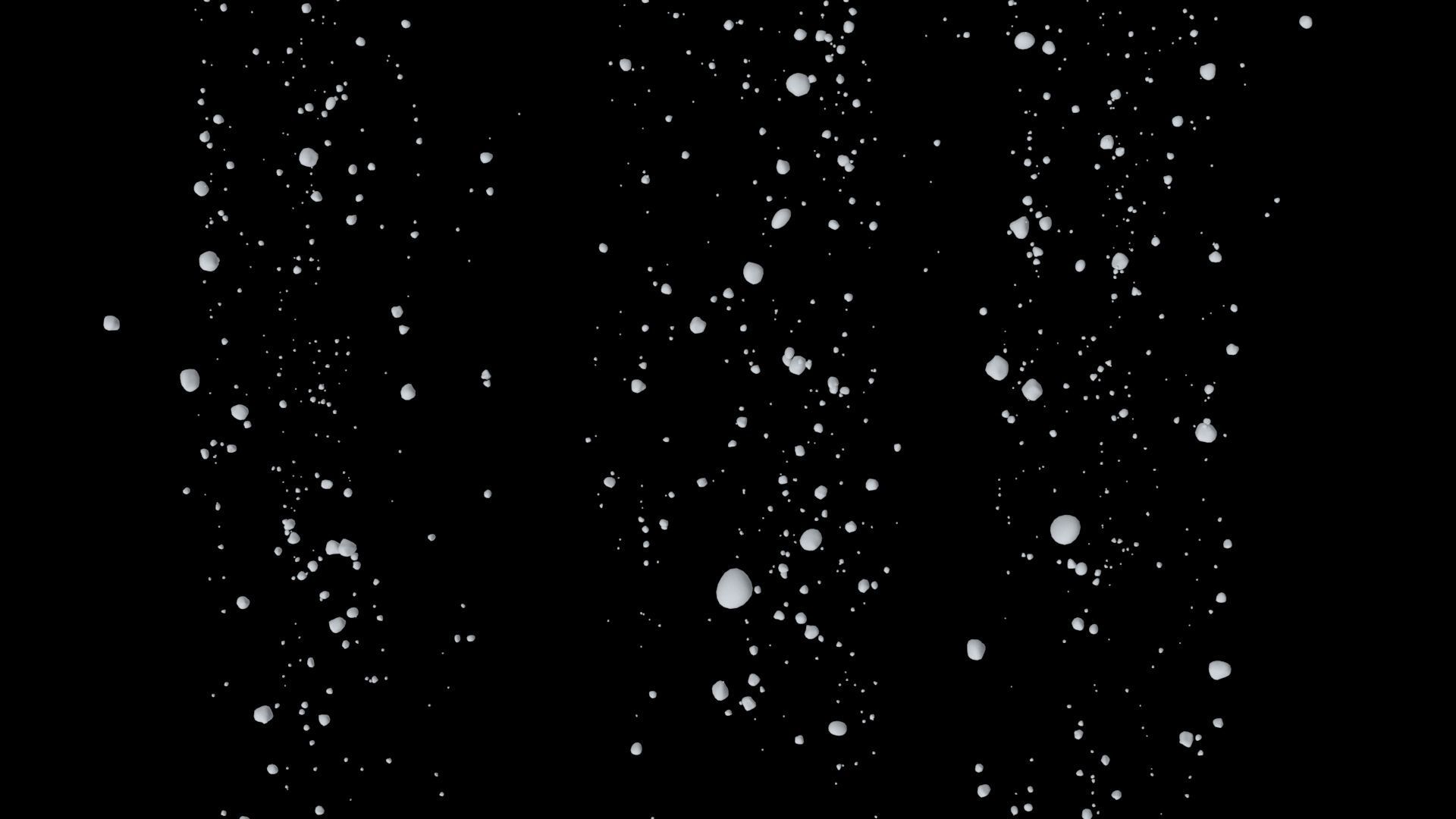 Bubble C water droplet falling 3D model_6