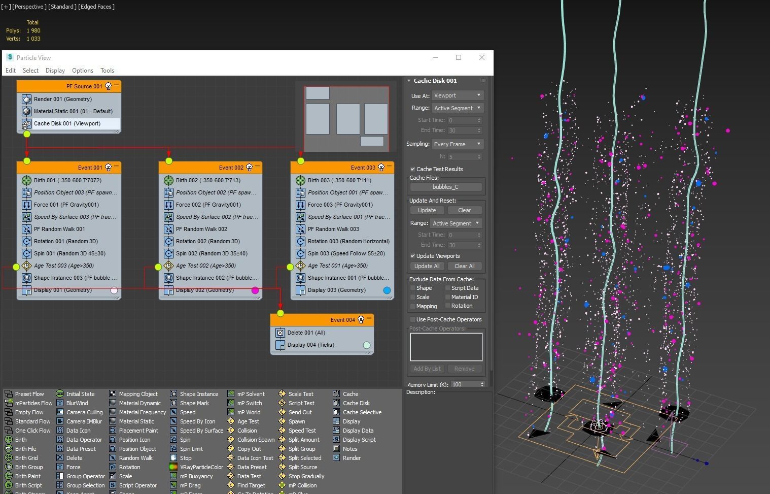 Bubble C water droplet falling 3D model_11