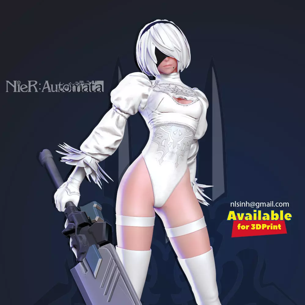 2B Nier - Automata White version 3D print model