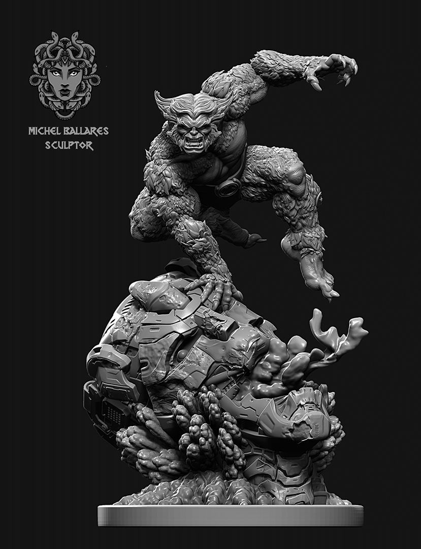 X-men beast by Creative geek MB 3D print model_3