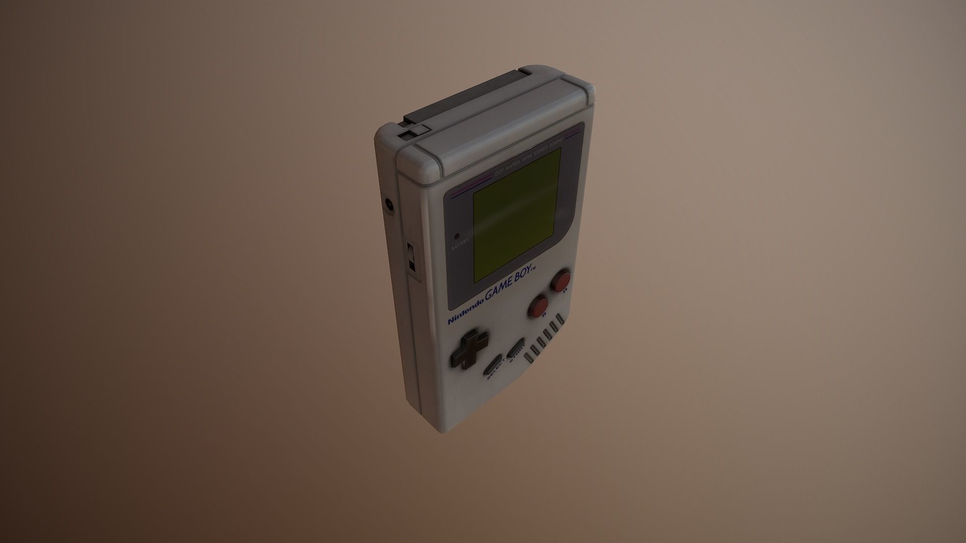 Nintendo Gameboy Replica Low-poly 3D model_5