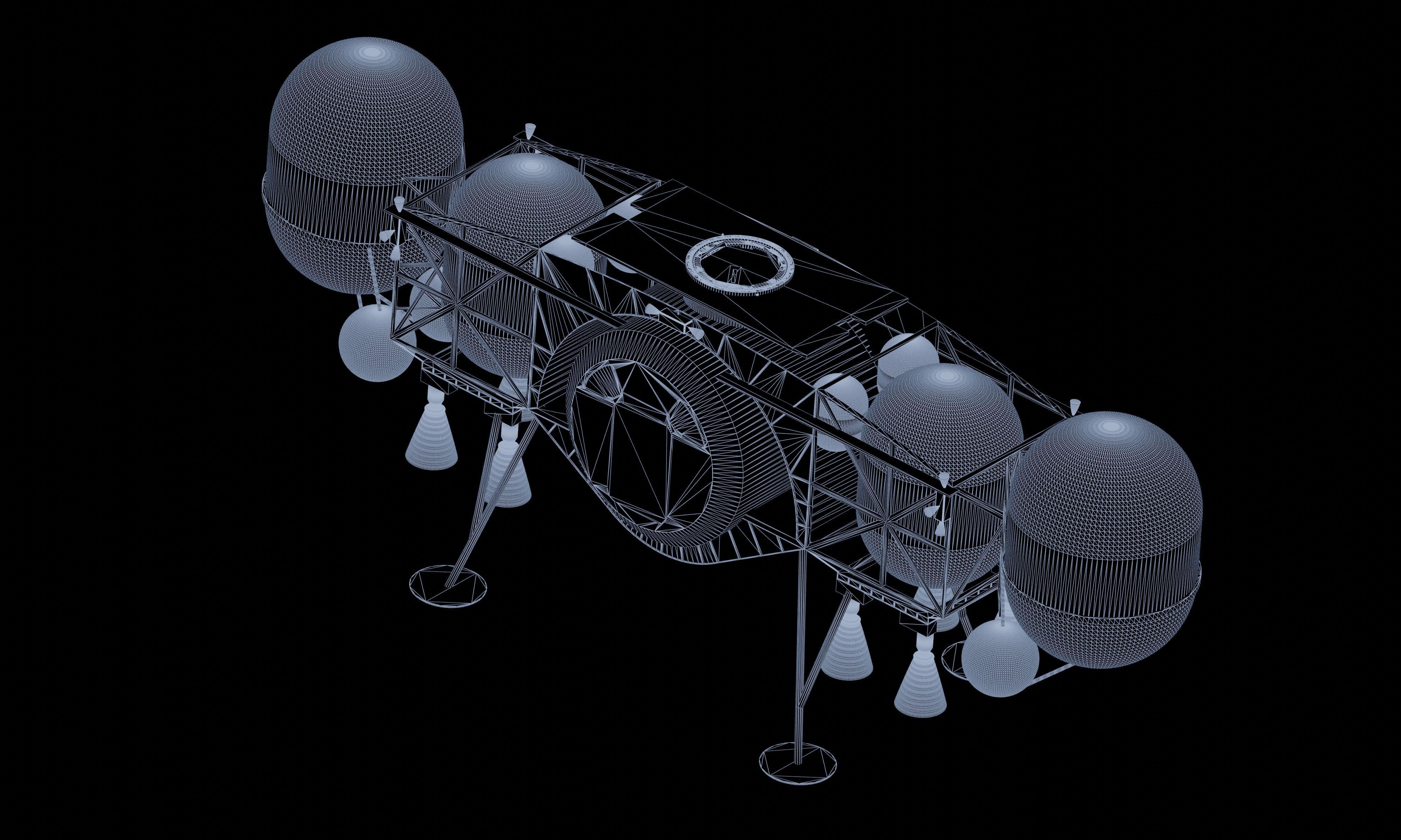 Dynetics ALPACA Human Landing System 3D model_7