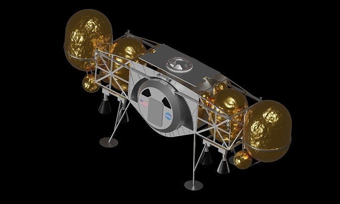 Dynetics ALPACA Human Landing System 3D model