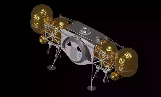 Dynetics ALPACA Human Landing System 3D model