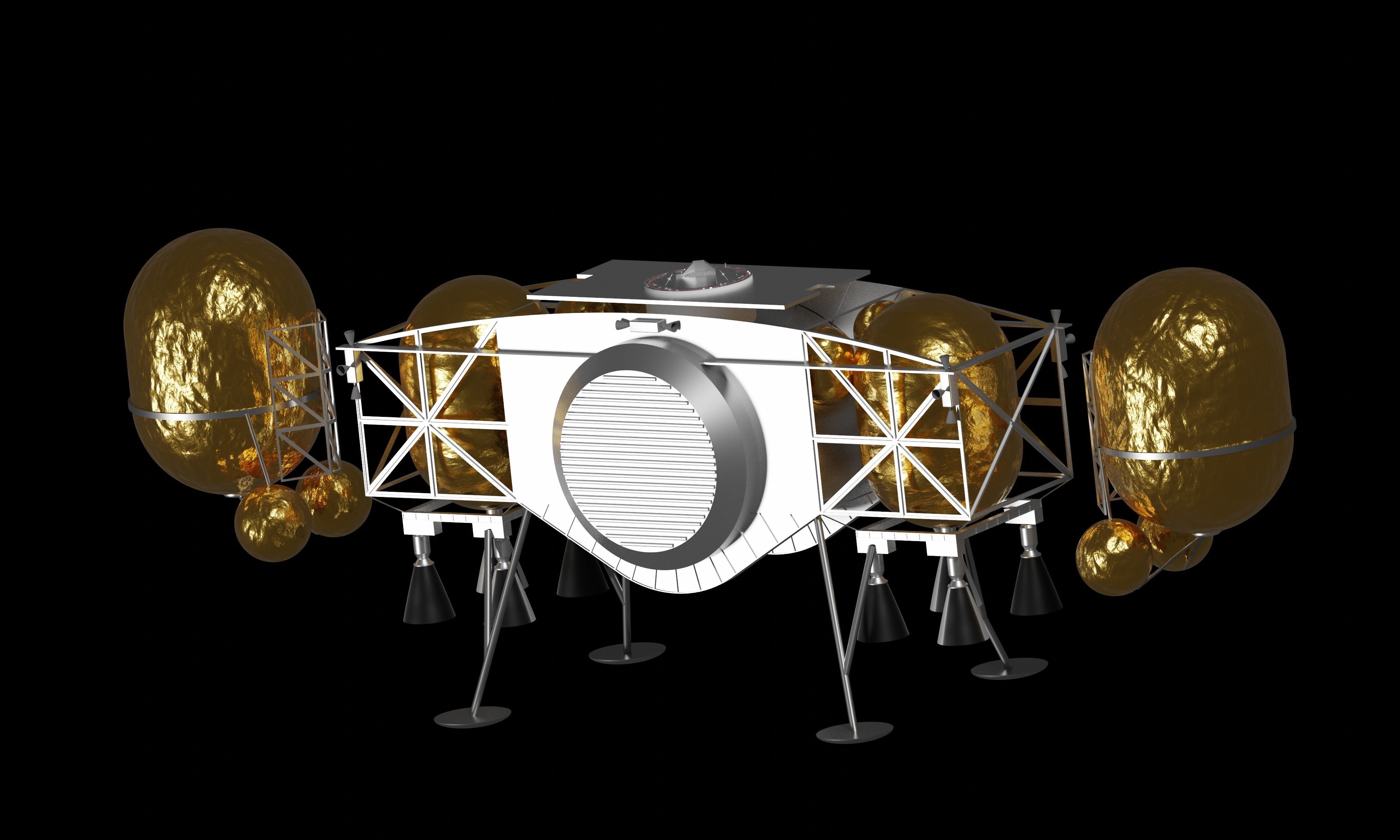 Dynetics ALPACA Human Landing System 3D model_3