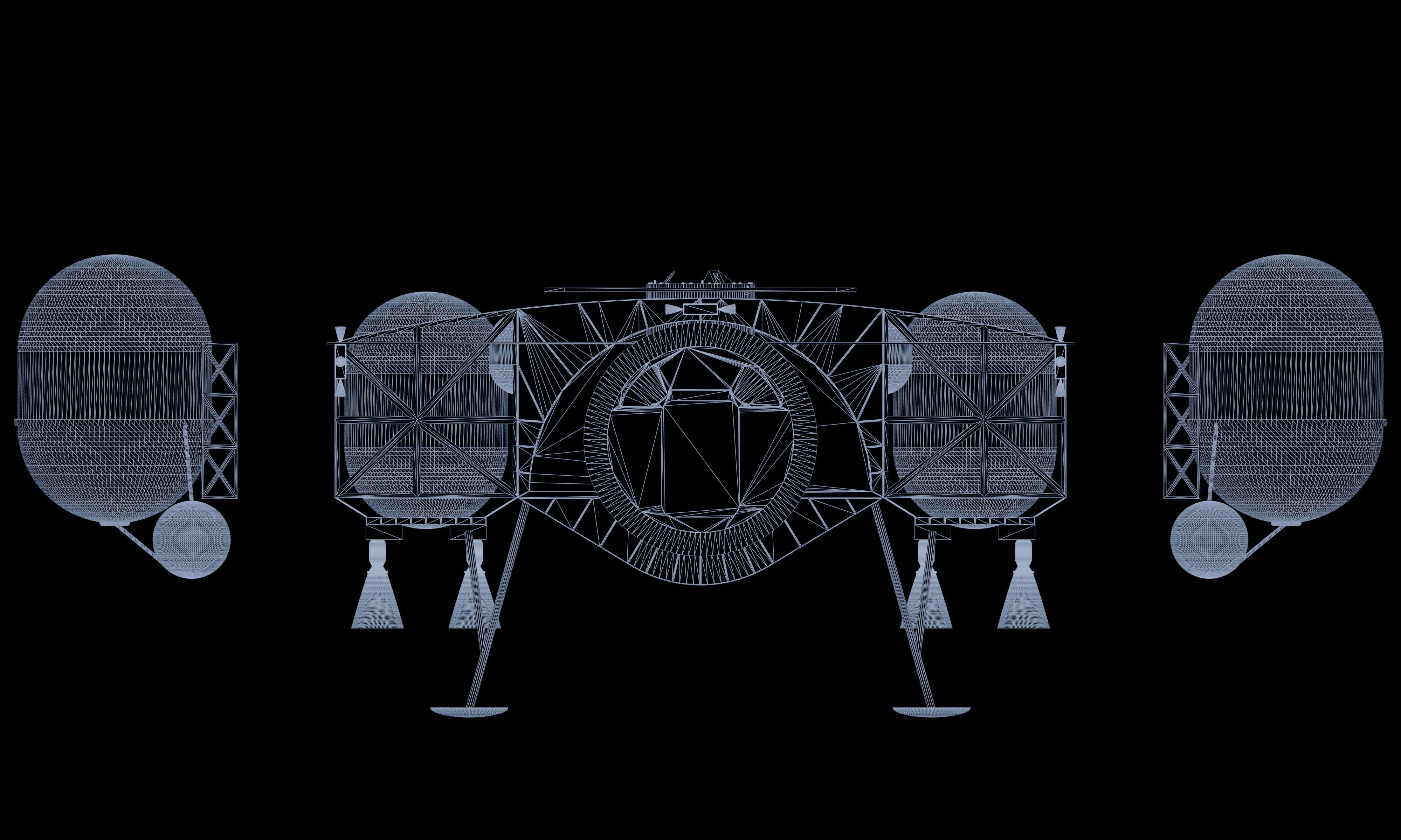 Dynetics ALPACA Human Landing System 3D model_6