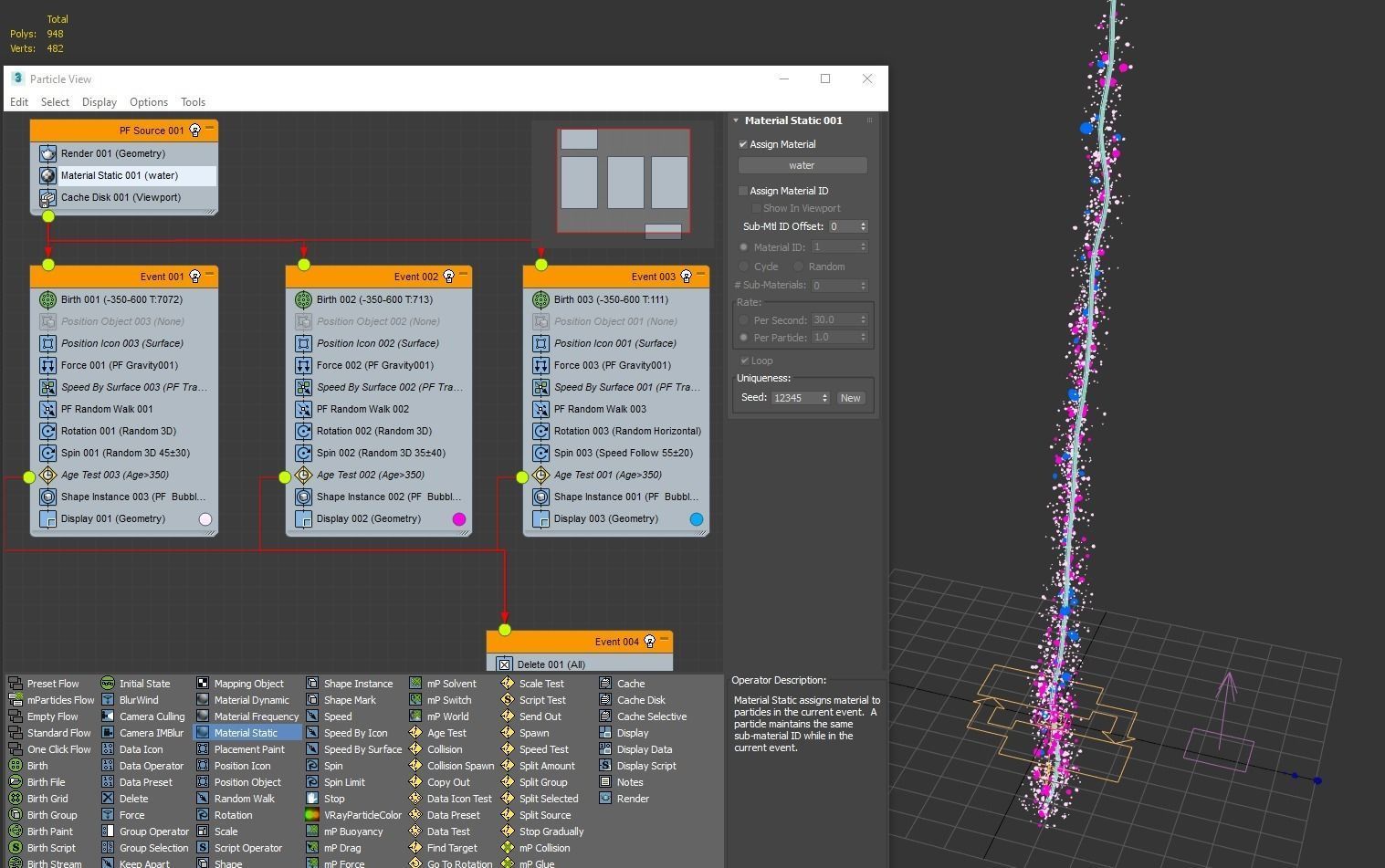 Bubble D tree in with light shining 3D model_11