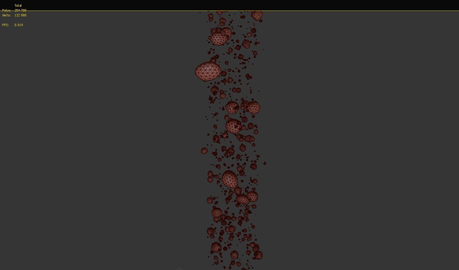 Bubble D tree in with light shining 3D model_13