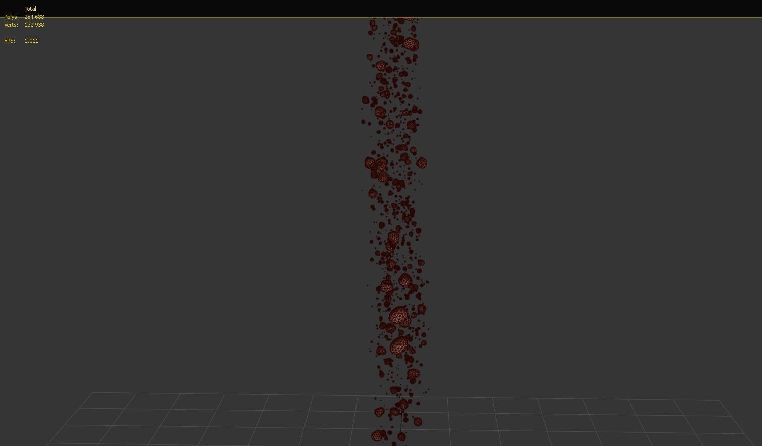 Bubble D tree in with light shining 3D model_12