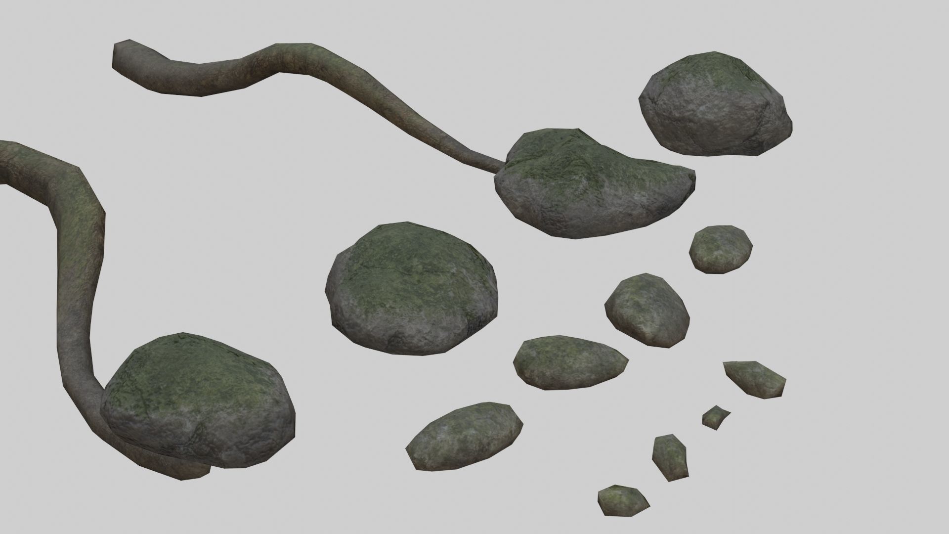 Low Poly Forest Pack With PBR Materials Low-poly 3D model_25