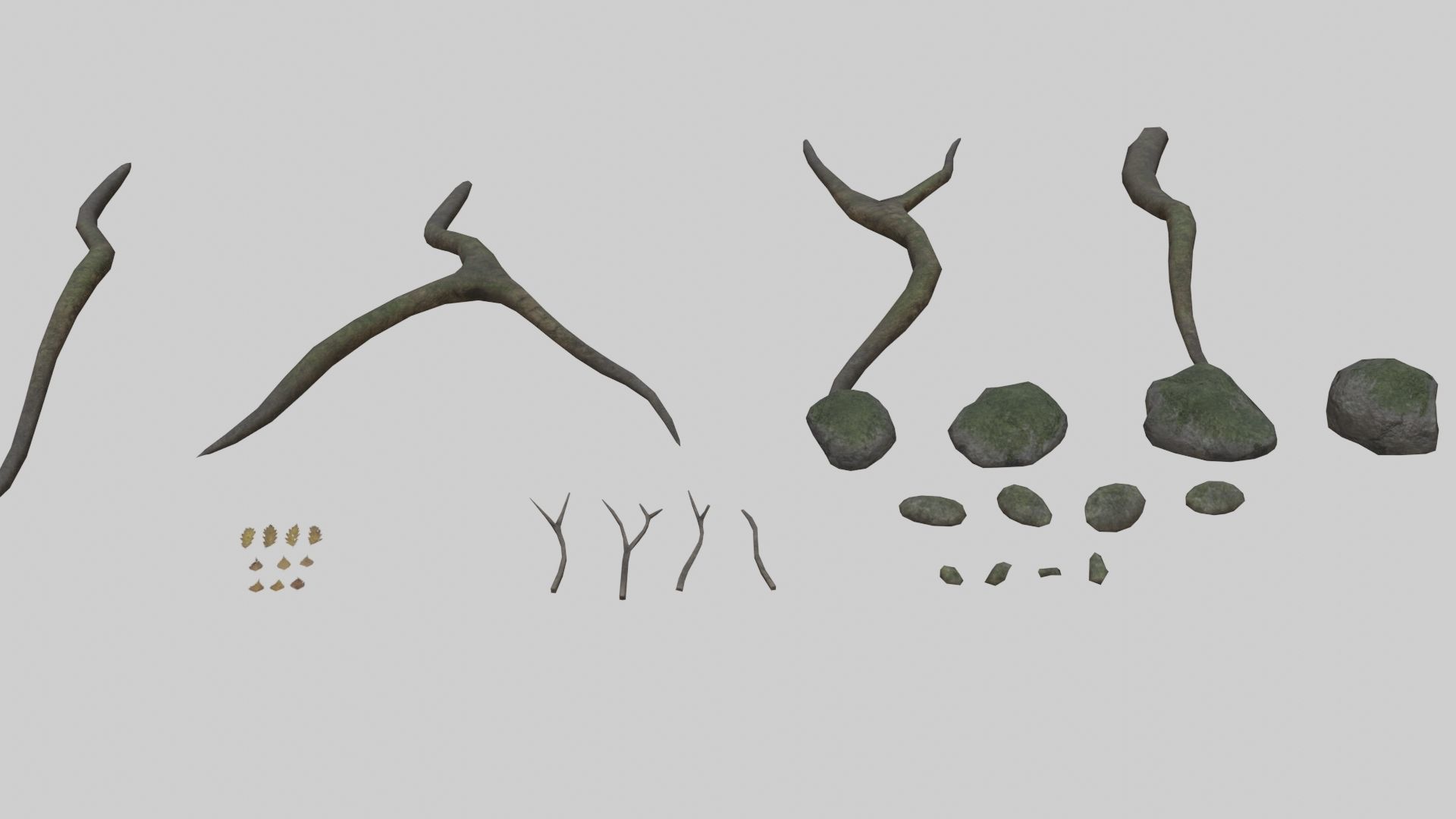 Low Poly Forest Pack With PBR Materials Low-poly 3D model_22