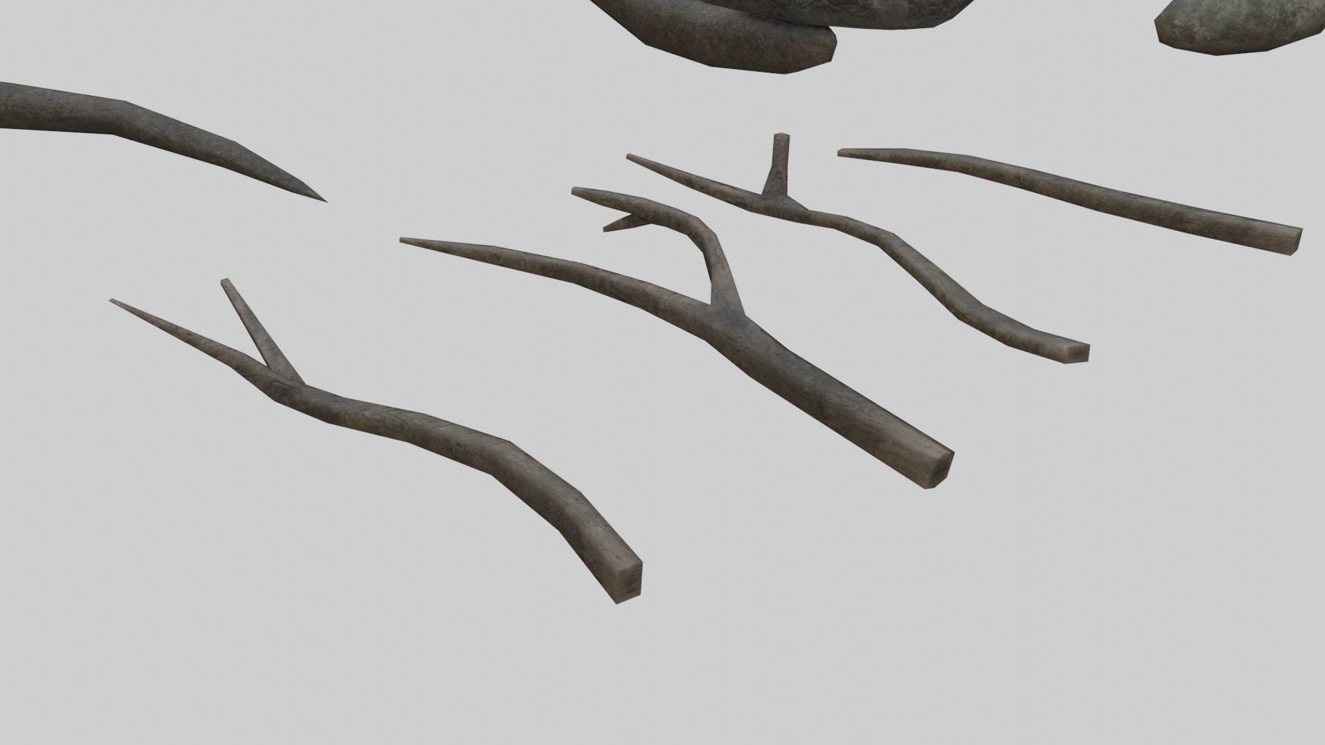 Low Poly Forest Pack With PBR Materials Low-poly 3D model_24