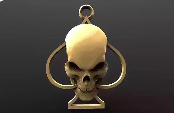 Ace of spades 3D print model