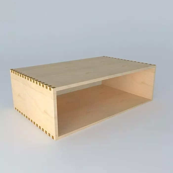 800kast wooden box Free 3D model
