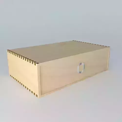 Ring wooden box with letter o