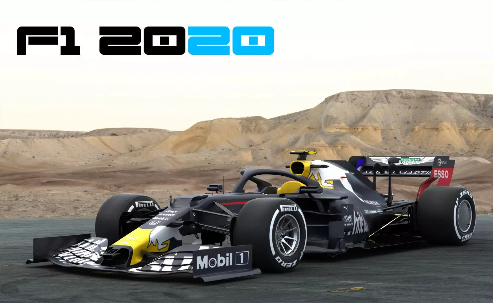 F1 White Bull WB16 2020 3D model_0