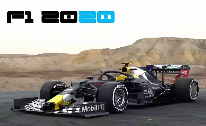 F1 White Bull WB16 2020 3D model