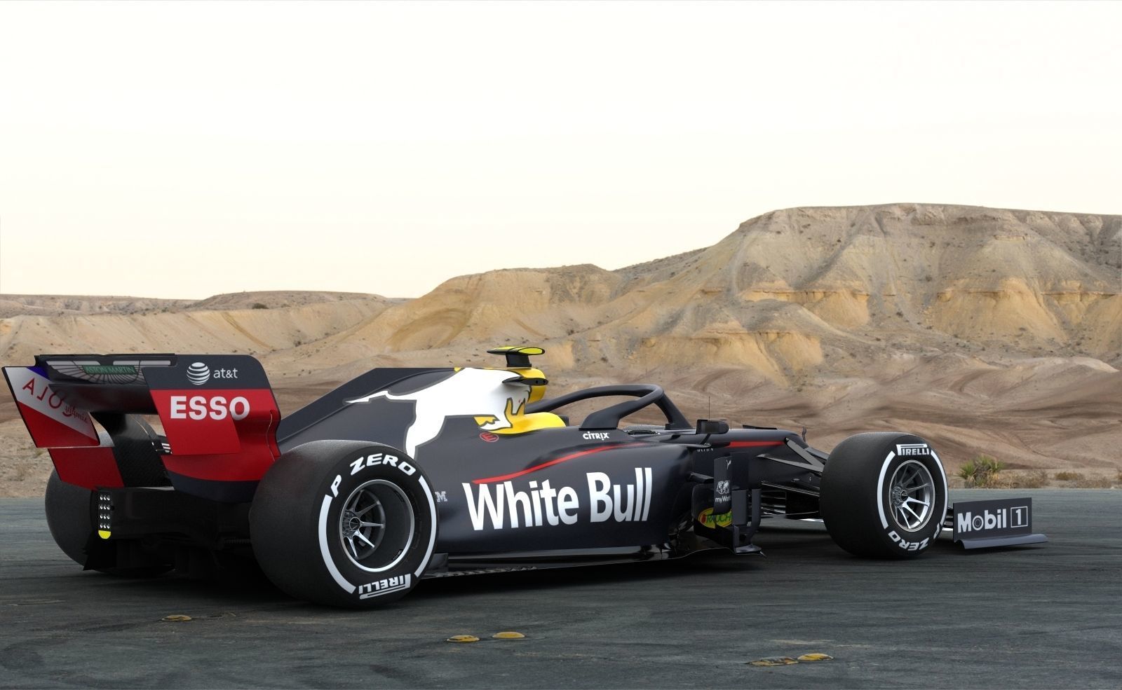 F1 White Bull WB16 2020 3D model_5