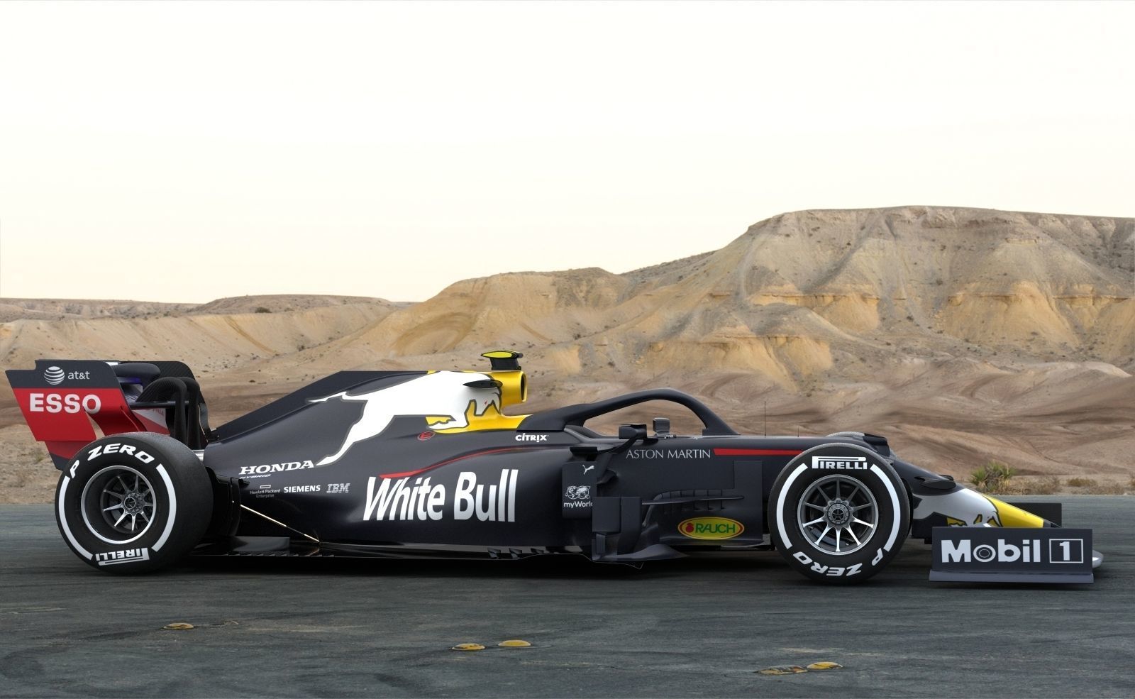 F1 White Bull WB16 2020 3D model_6