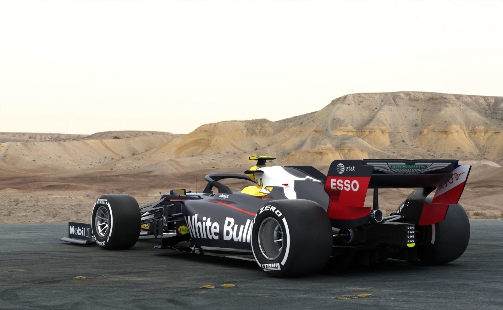 F1 White Bull WB16 2020 3D model_3