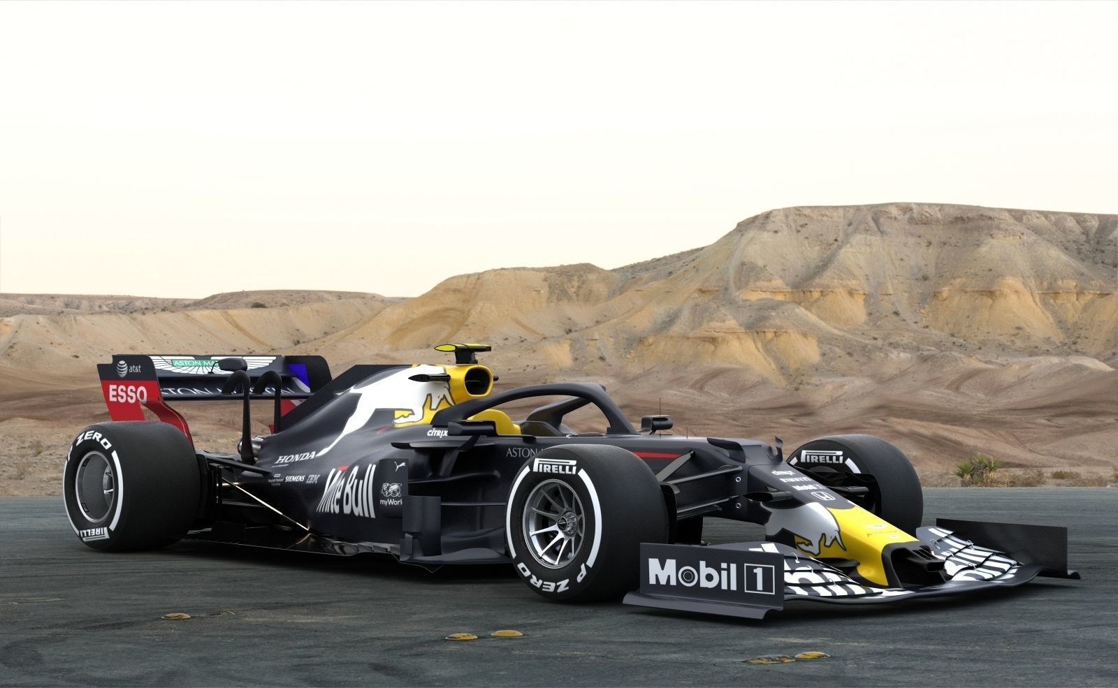 F1 White Bull WB16 2020 3D model_7