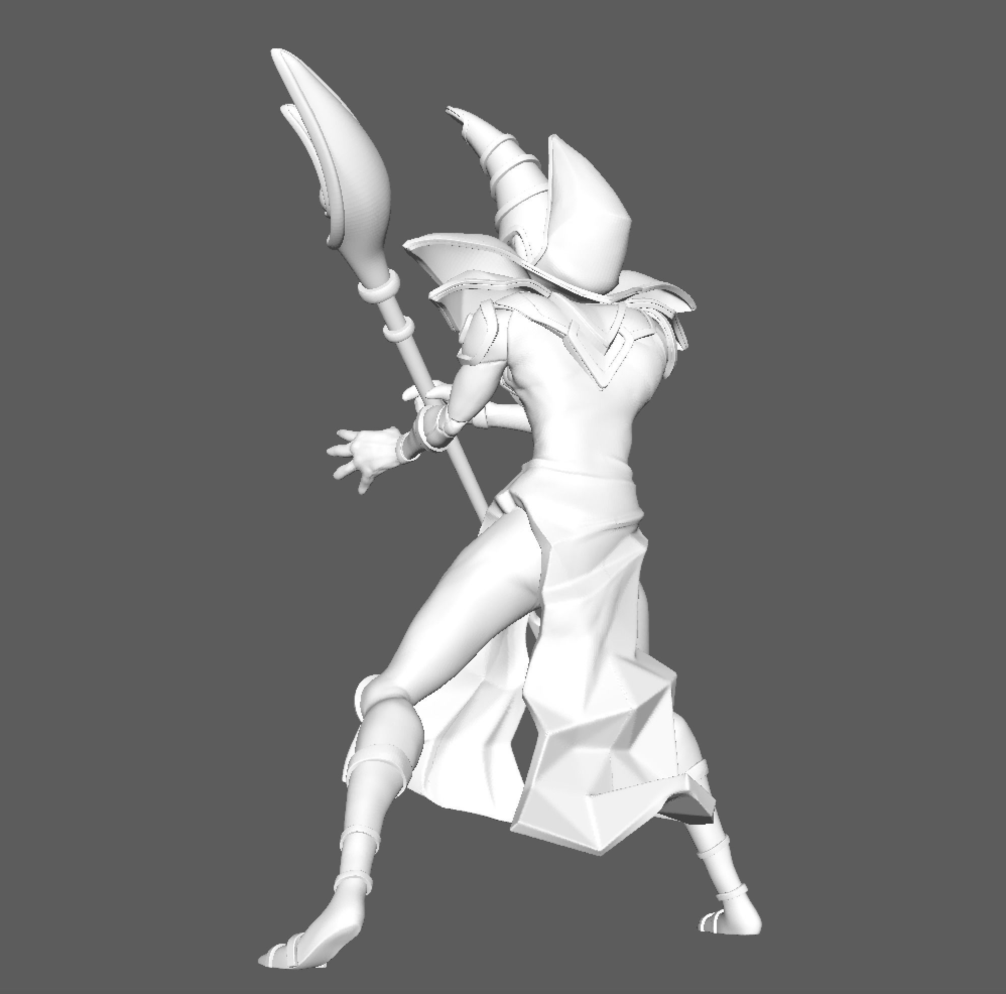 Dark Magician Yugioh 3D print model_3