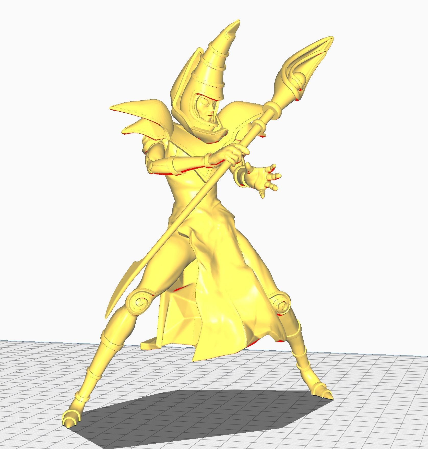 Dark Magician Yugioh 3D print model_4