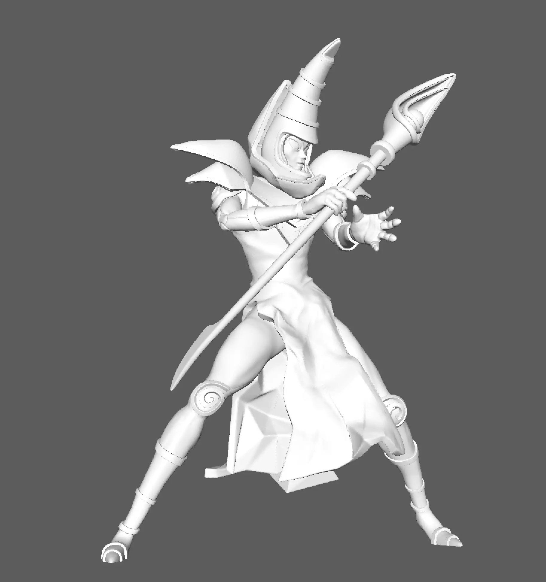 Dark Magician Yugioh 3D print model_0