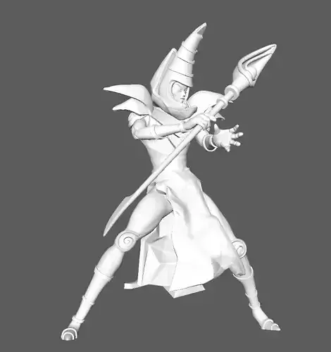 Dark Magician Yugioh 3D print model