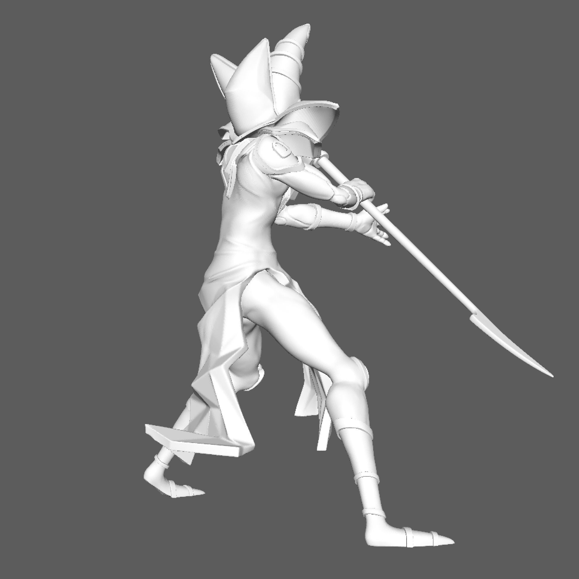 Dark Magician Yugioh 3D print model_2