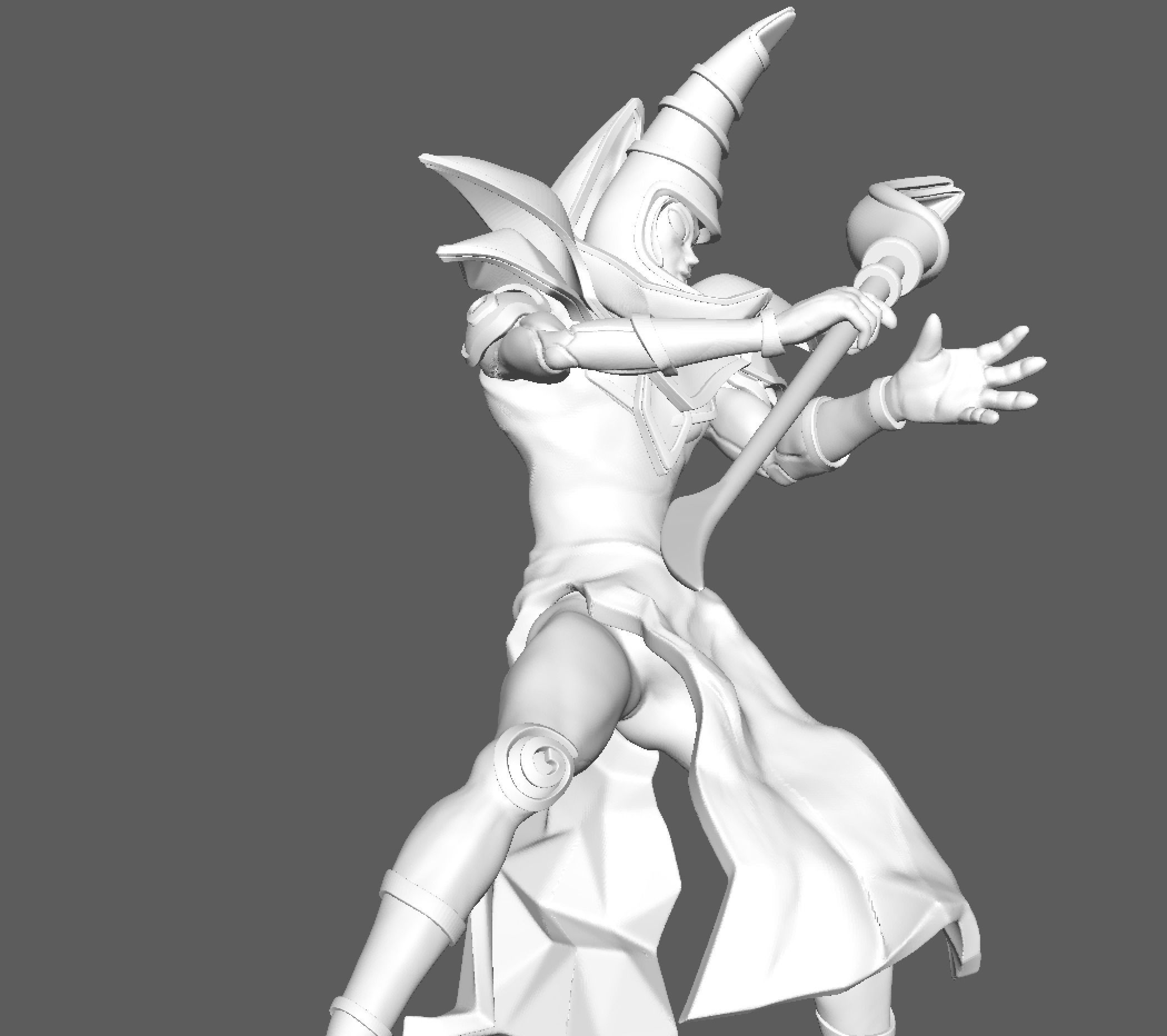 Dark Magician Yugioh 3D print model_1