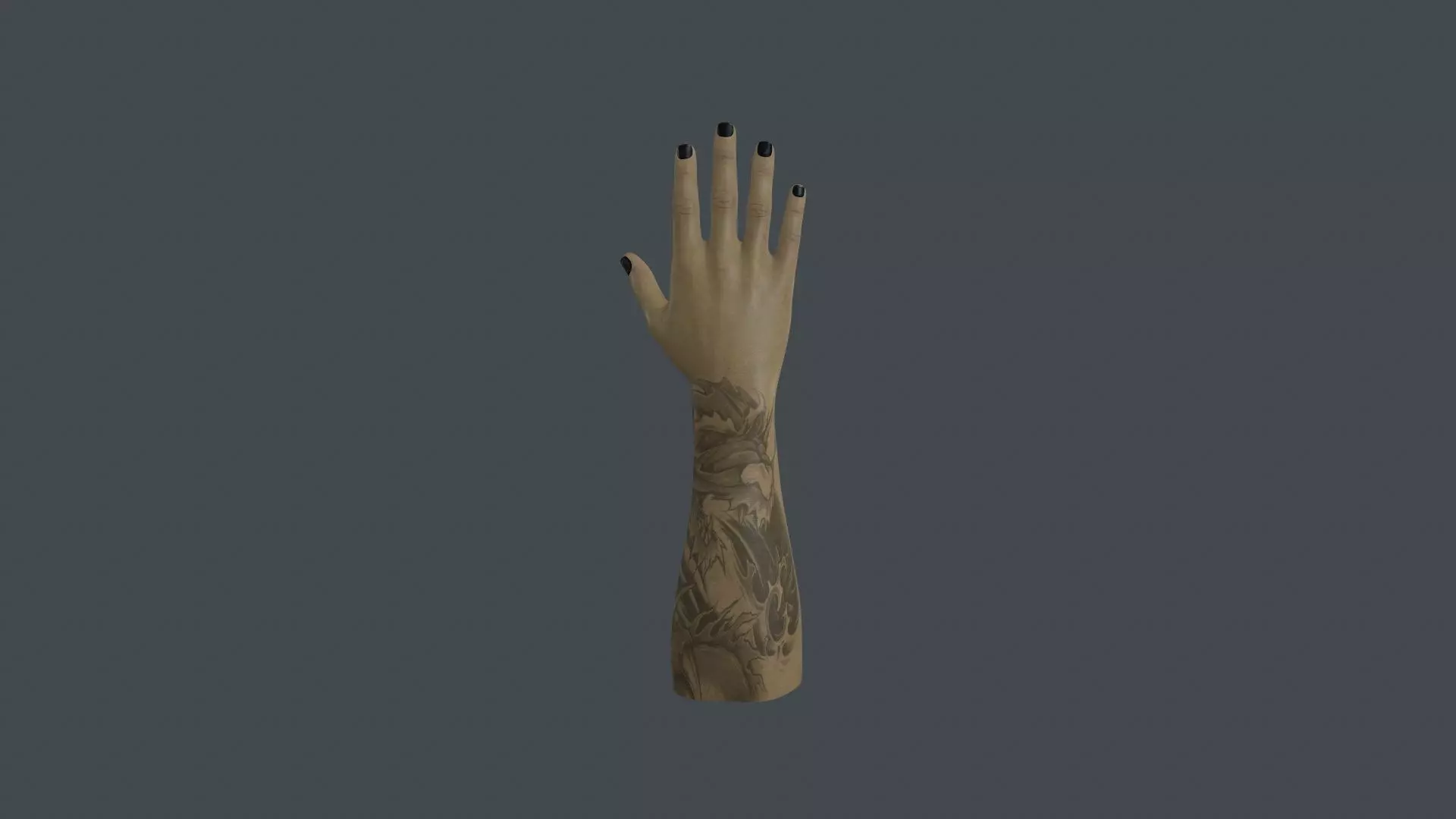 HAND-009 Right Hand Low-poly 3D model