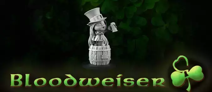 Bloodweiser saint patrick 3D print model