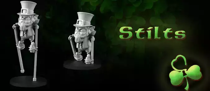 Stilts Leprechaun 3D