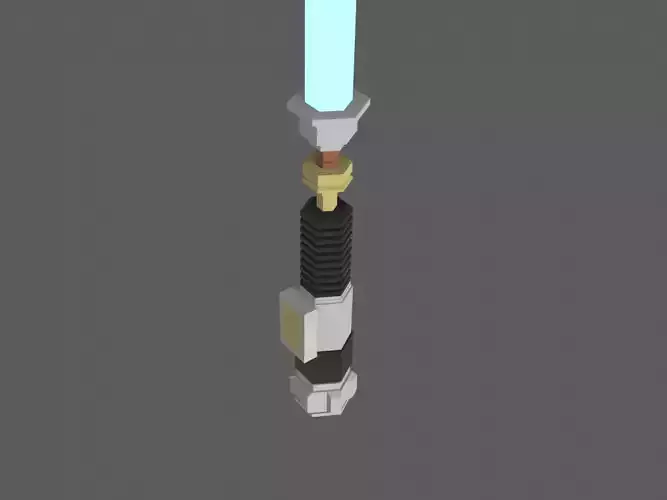 Low-Poly Star Wars Lightsaber 3D model Low Poly laser weapon  Low-poly 3D model