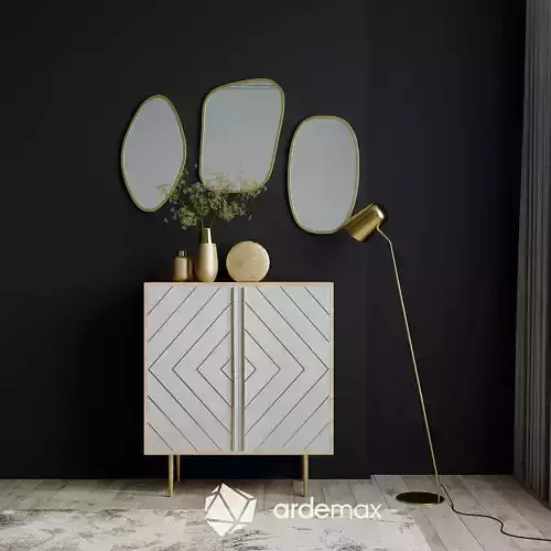 Sideboard with decor set 
