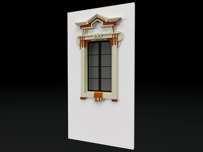 Classic 8 window Free 3D model