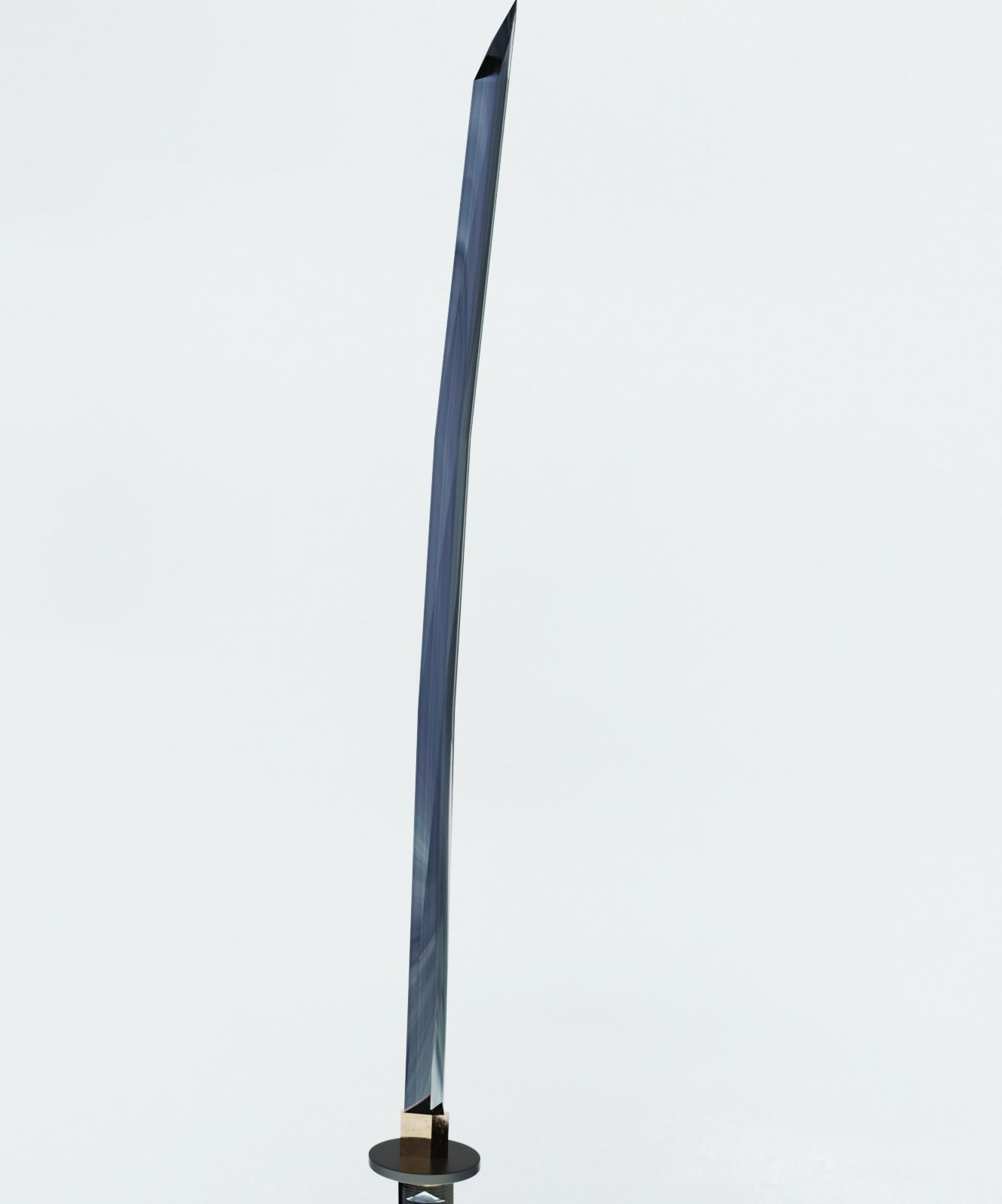 Katana japanese samurai sword Free 3D model_2