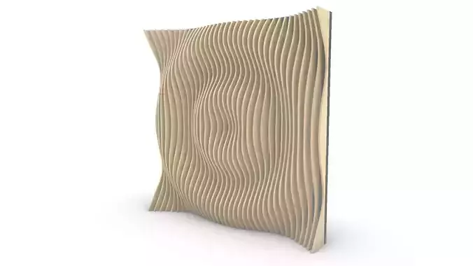 Parametric Panels - Ripples 3D model 3D model