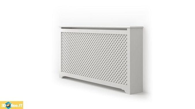 Radiator cover with holes Free 3D model