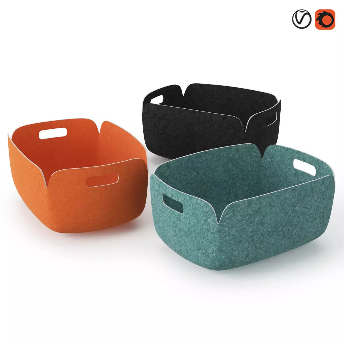 Muuto Restored Basket 3D model_0