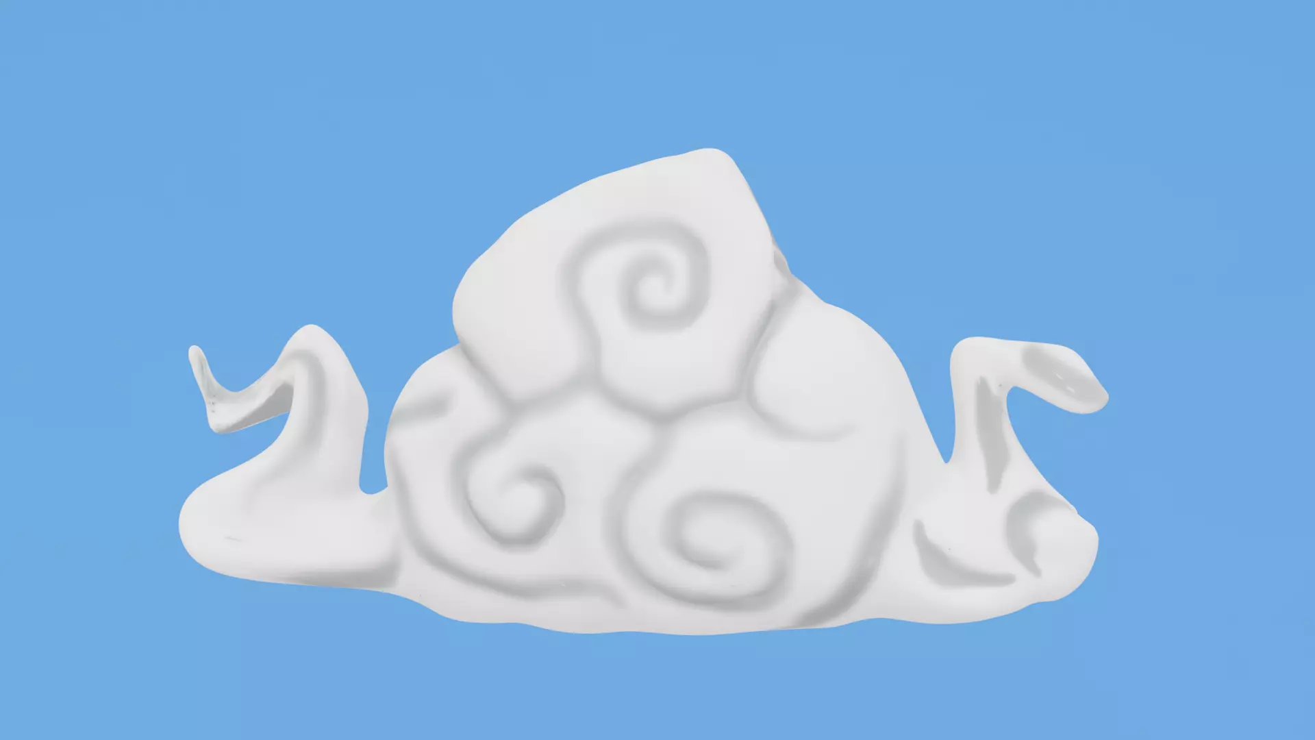 Low Poly Clouds Bundle 3D model Low-poly 3D model