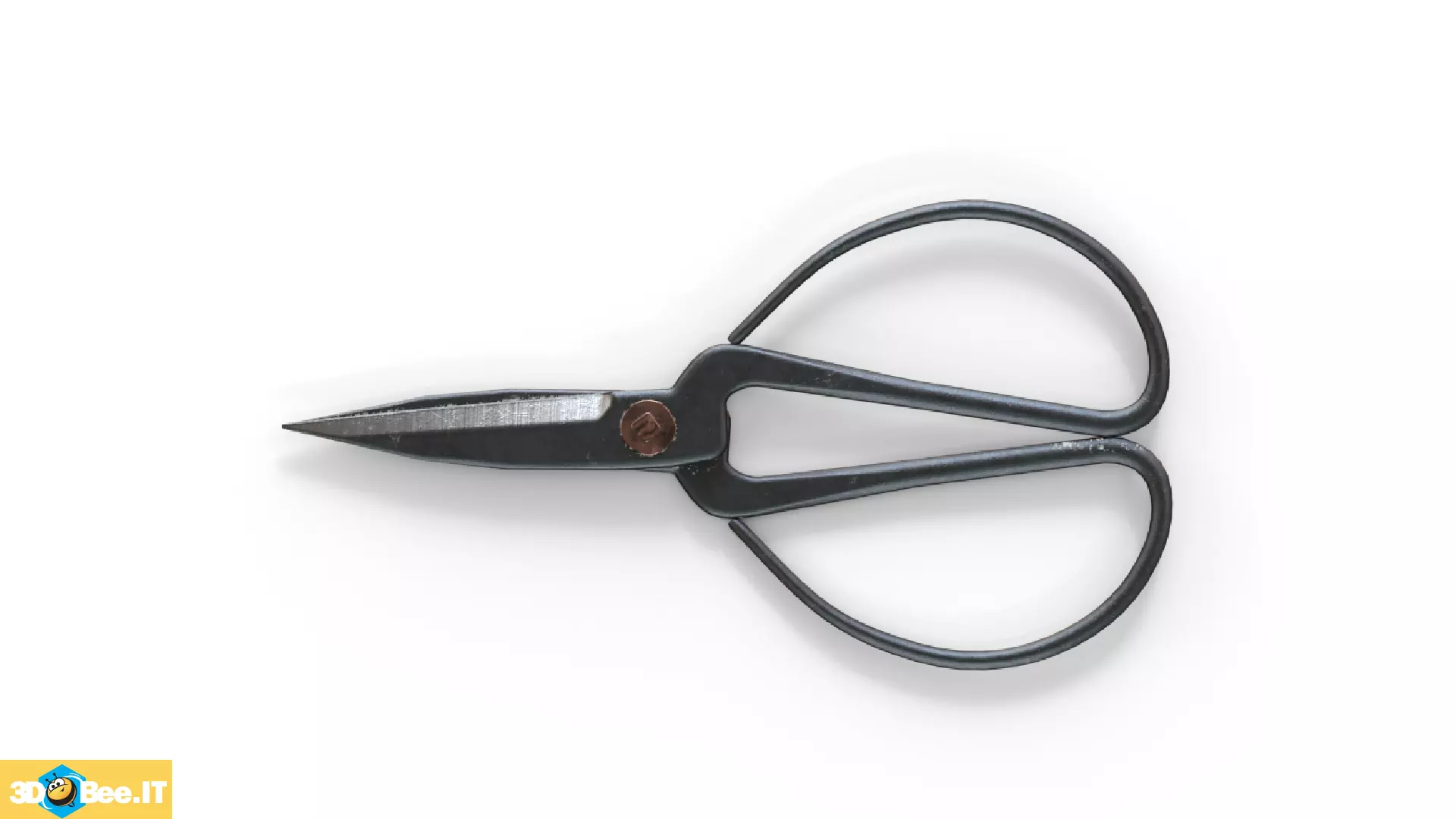 Kitchen Scissors Low-poly 3D model_0