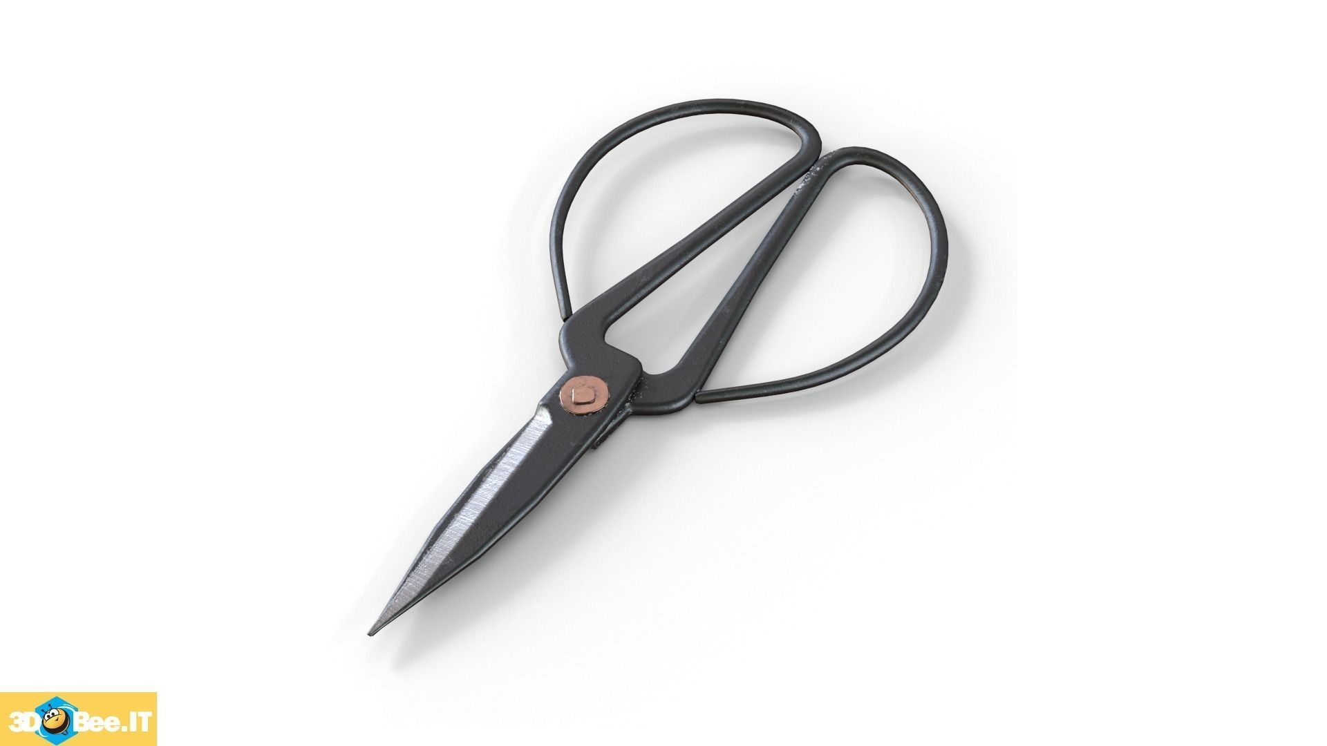 Kitchen Scissors Low-poly 3D model_1